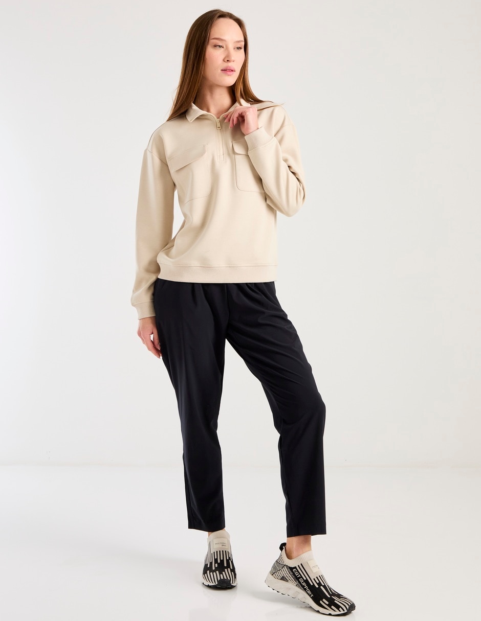 Sudadera con bolsillos Contempo para mujer