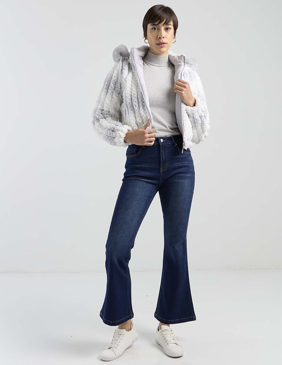 Jeans flare Contempo para mujer