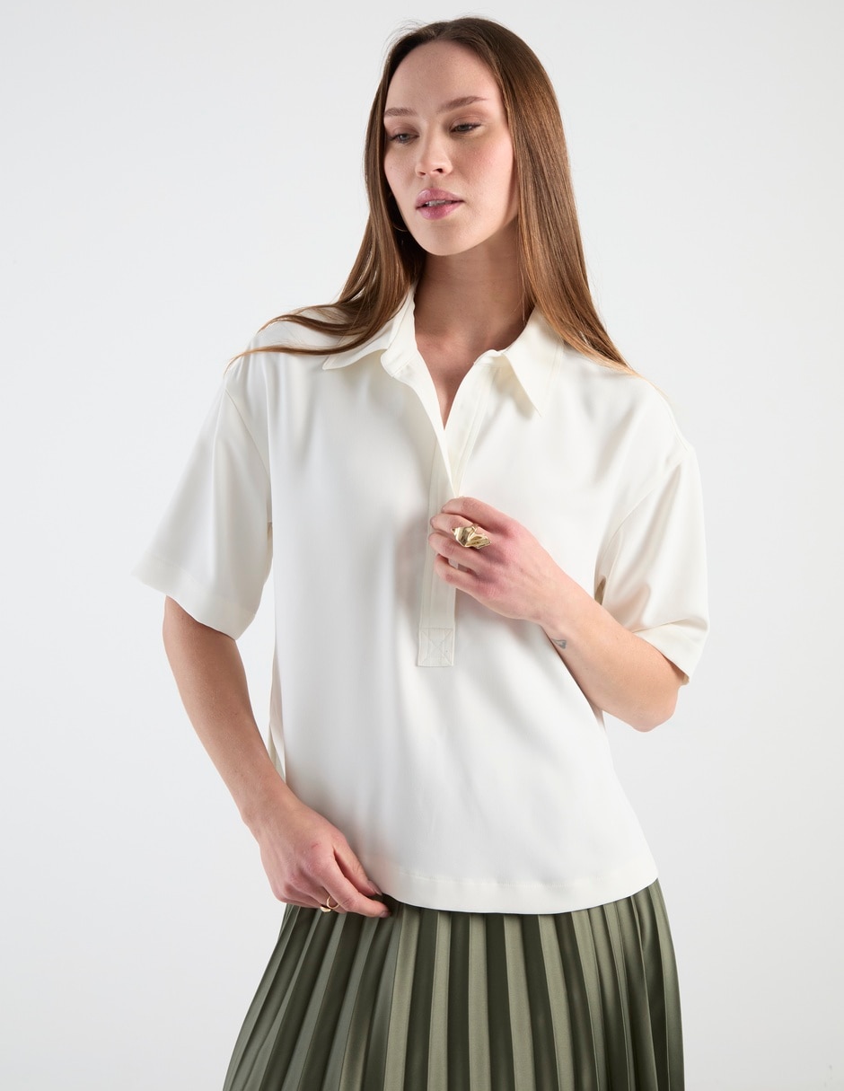 Blusa manga al codo para mujer 1