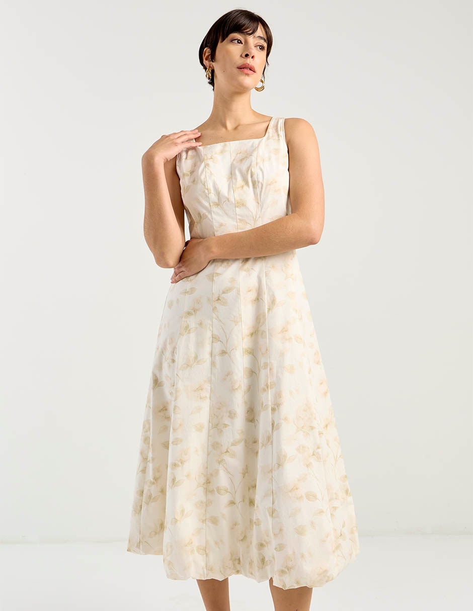 Vestido midi casual para mujer Vestido midi casual para mujer