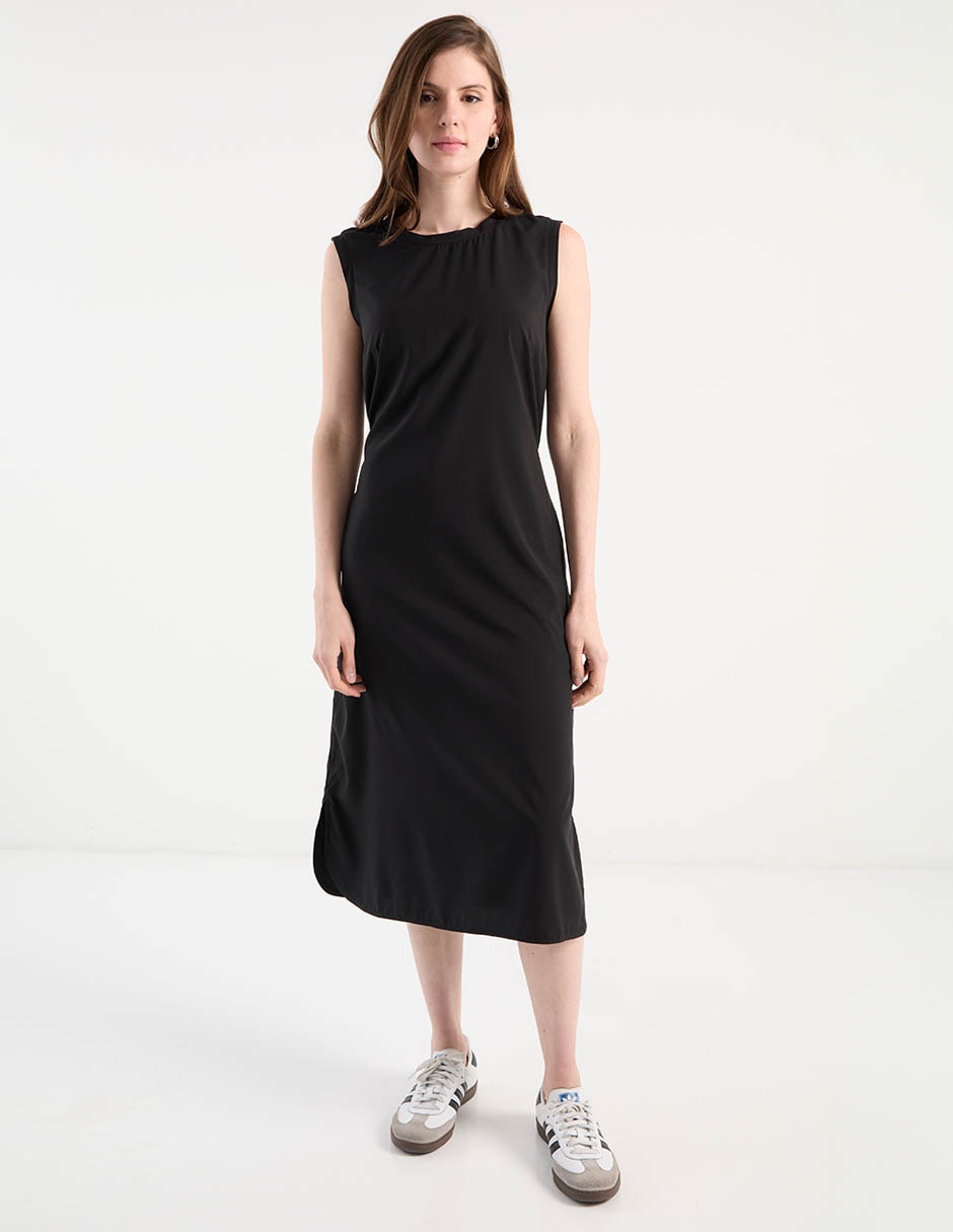 Vestido midi casual Contempo para mujer