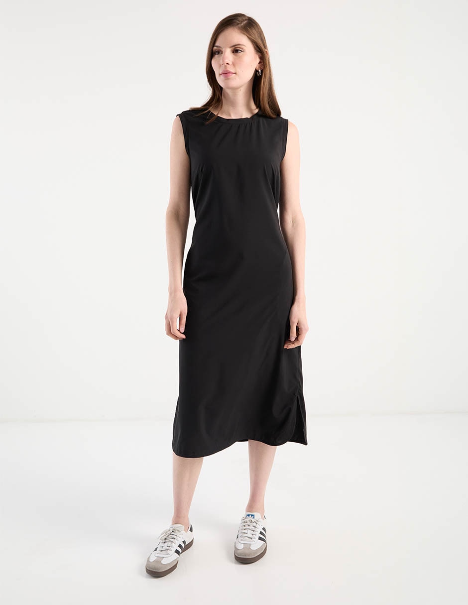 Vestido midi casual Contempo para mujer