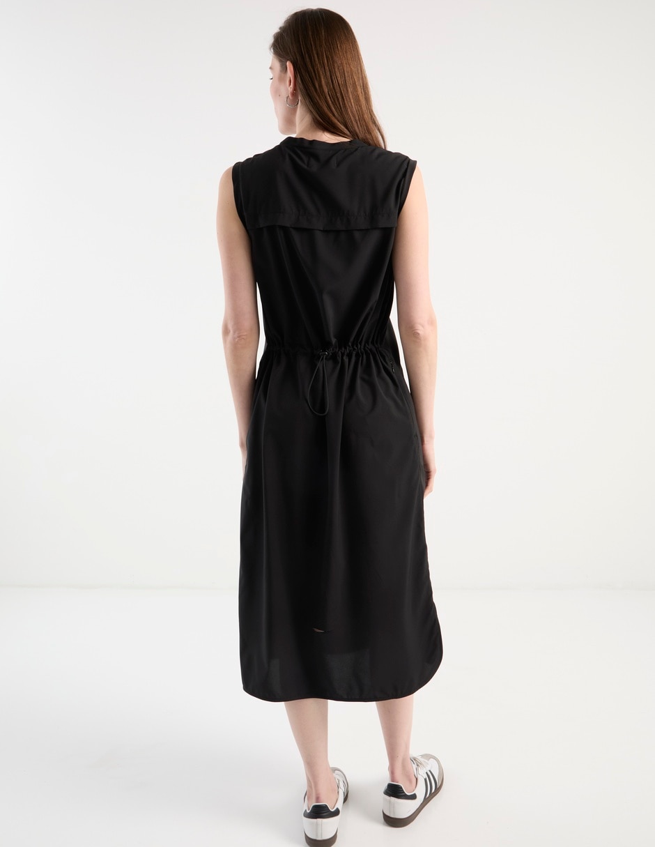 Vestido midi casual Contempo para mujer