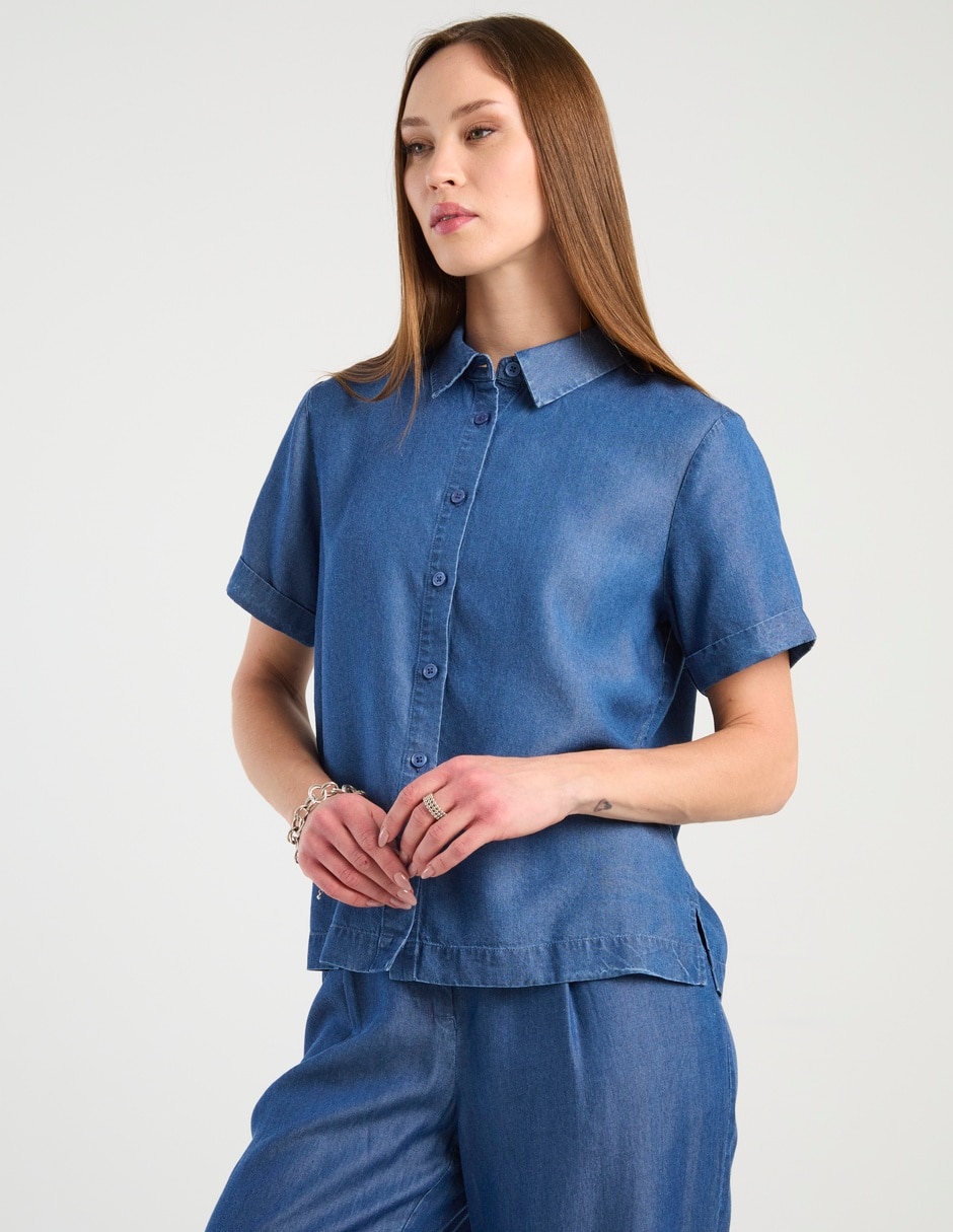 Blusa manga corta para mujer 1