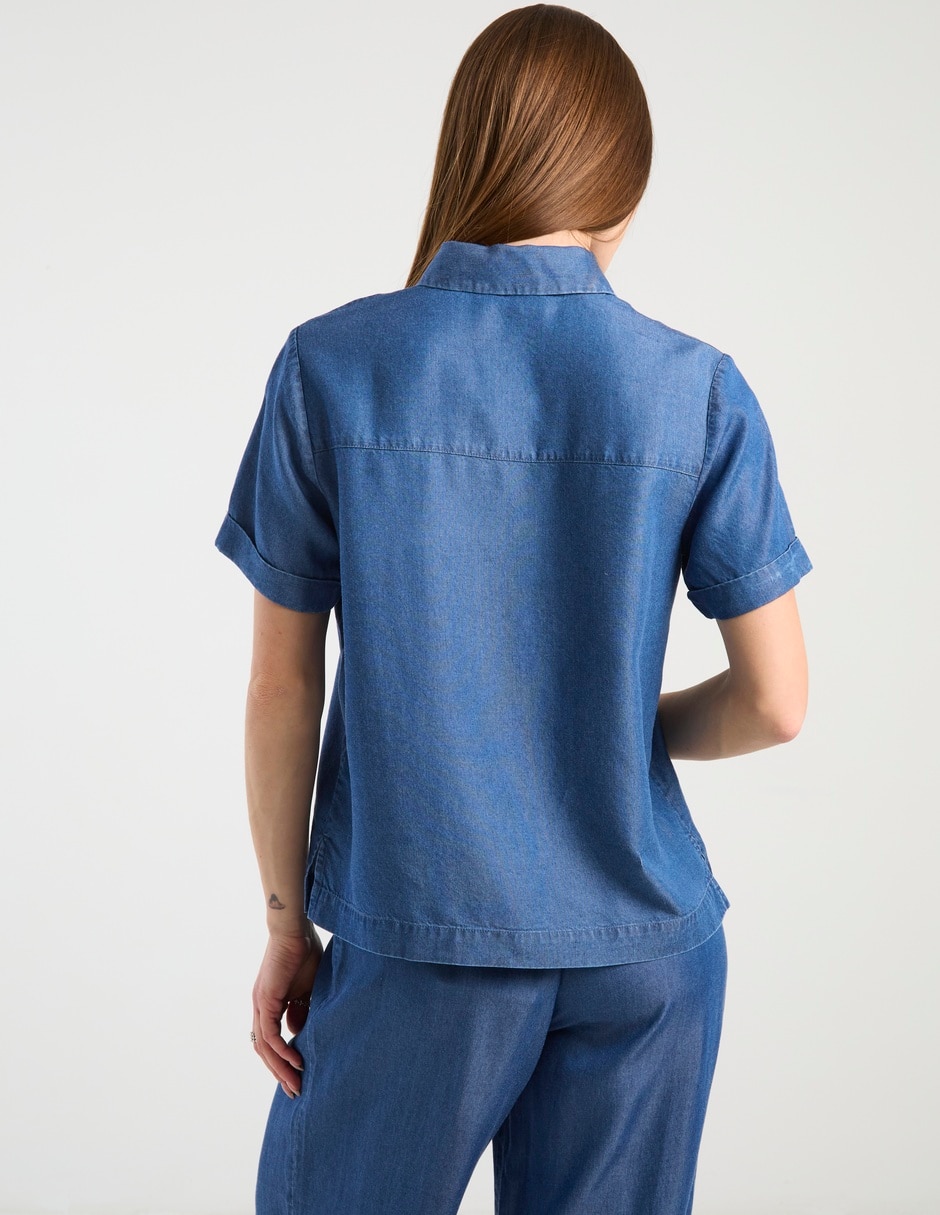 Blusa manga corta para mujer 5