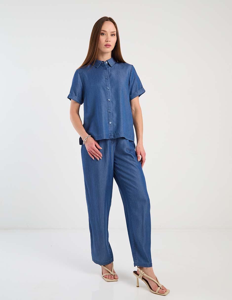 Blusa manga corta para mujer 6