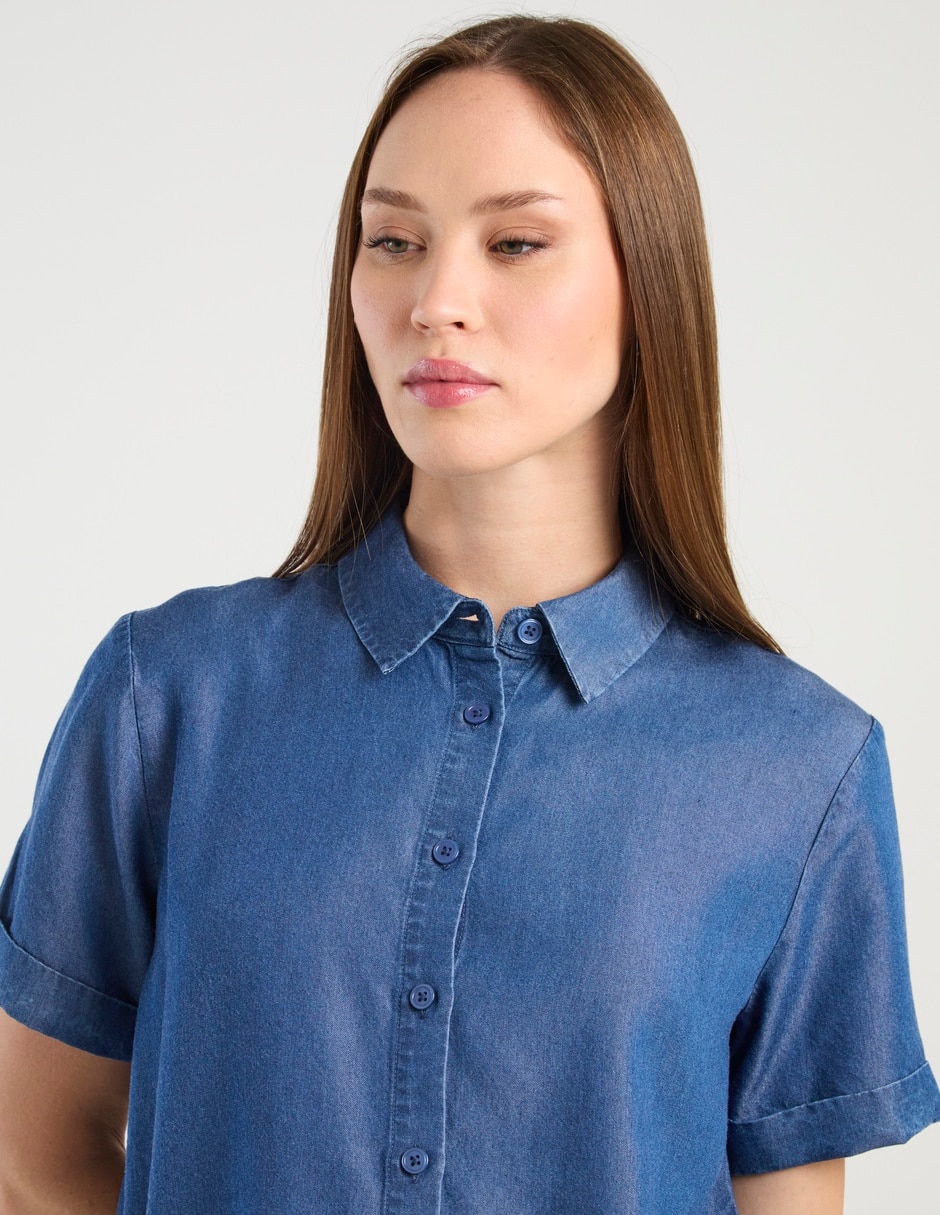Blusa manga corta para mujer 7