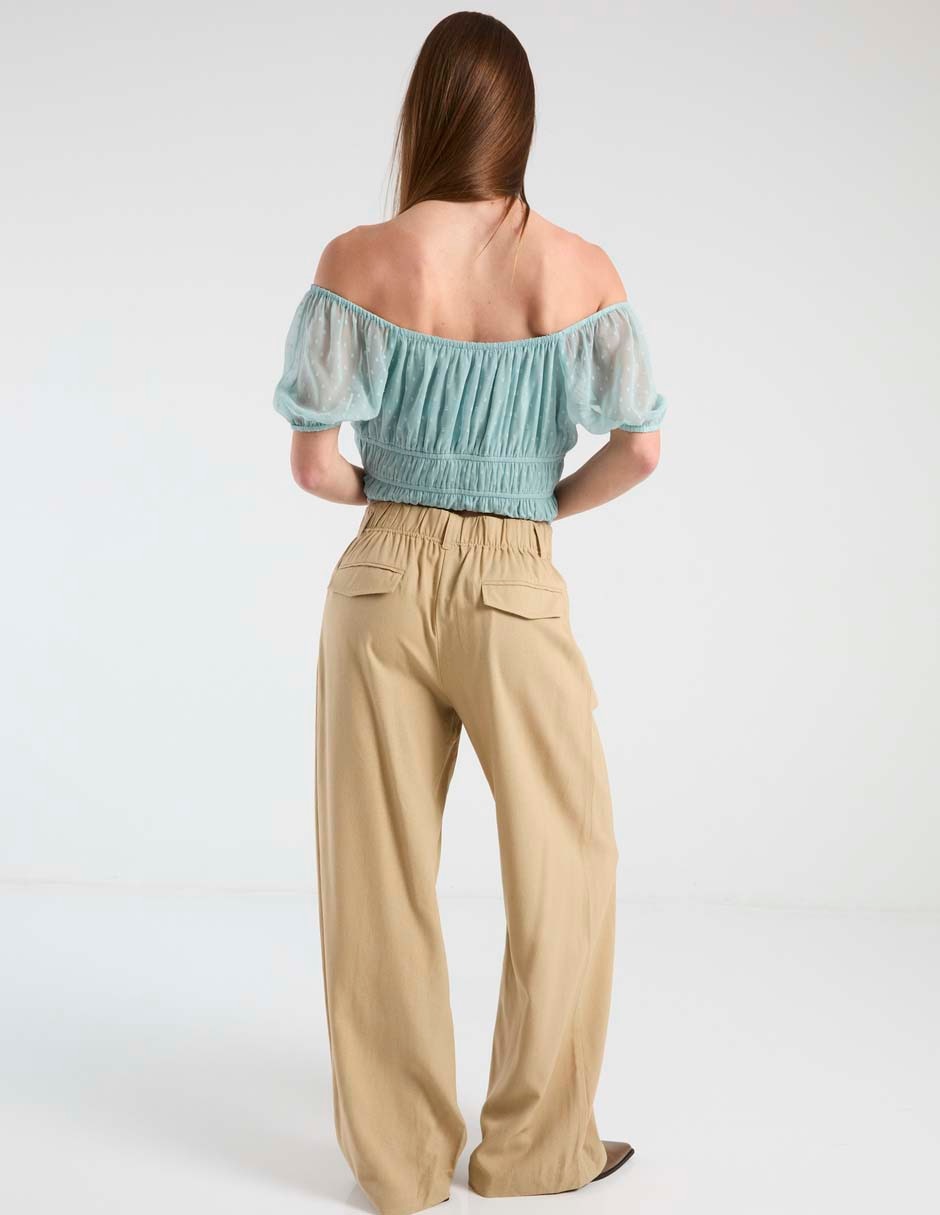 Pantalón amplio para mujer 4