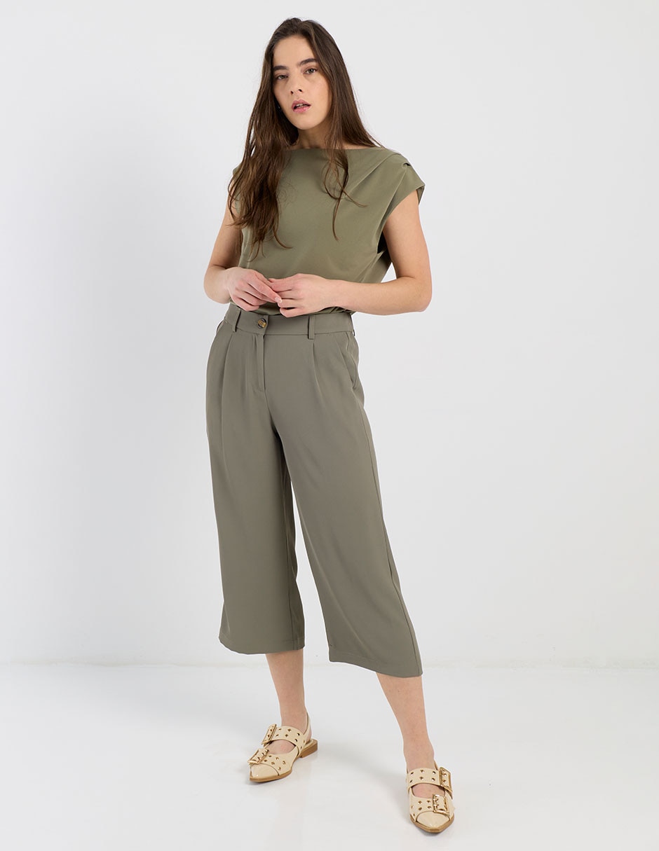 Pantalón capri straight para mujer 5
