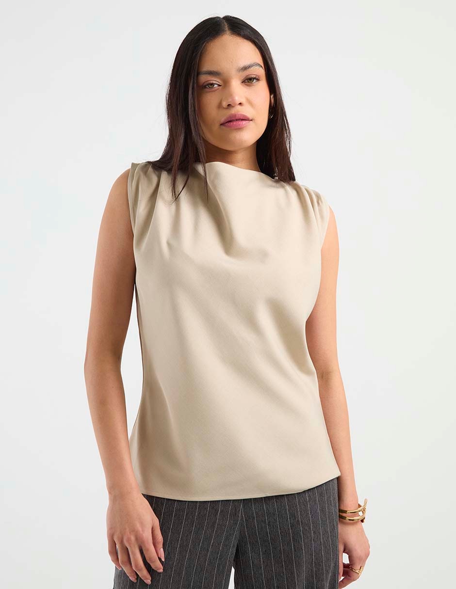 Blusa sin manga para mujer