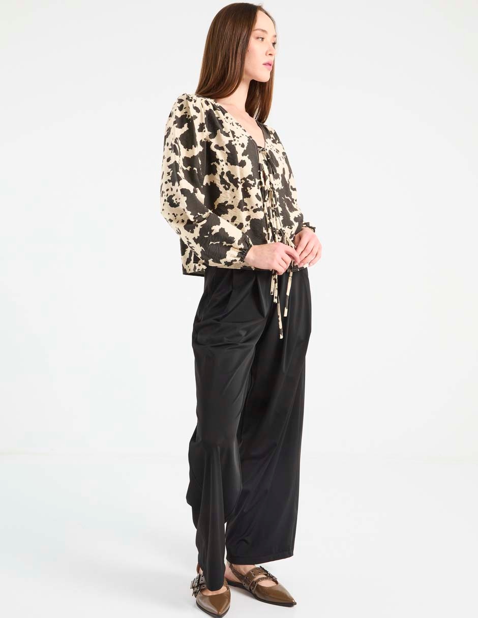 Blusa Contempo manga larga para mujer