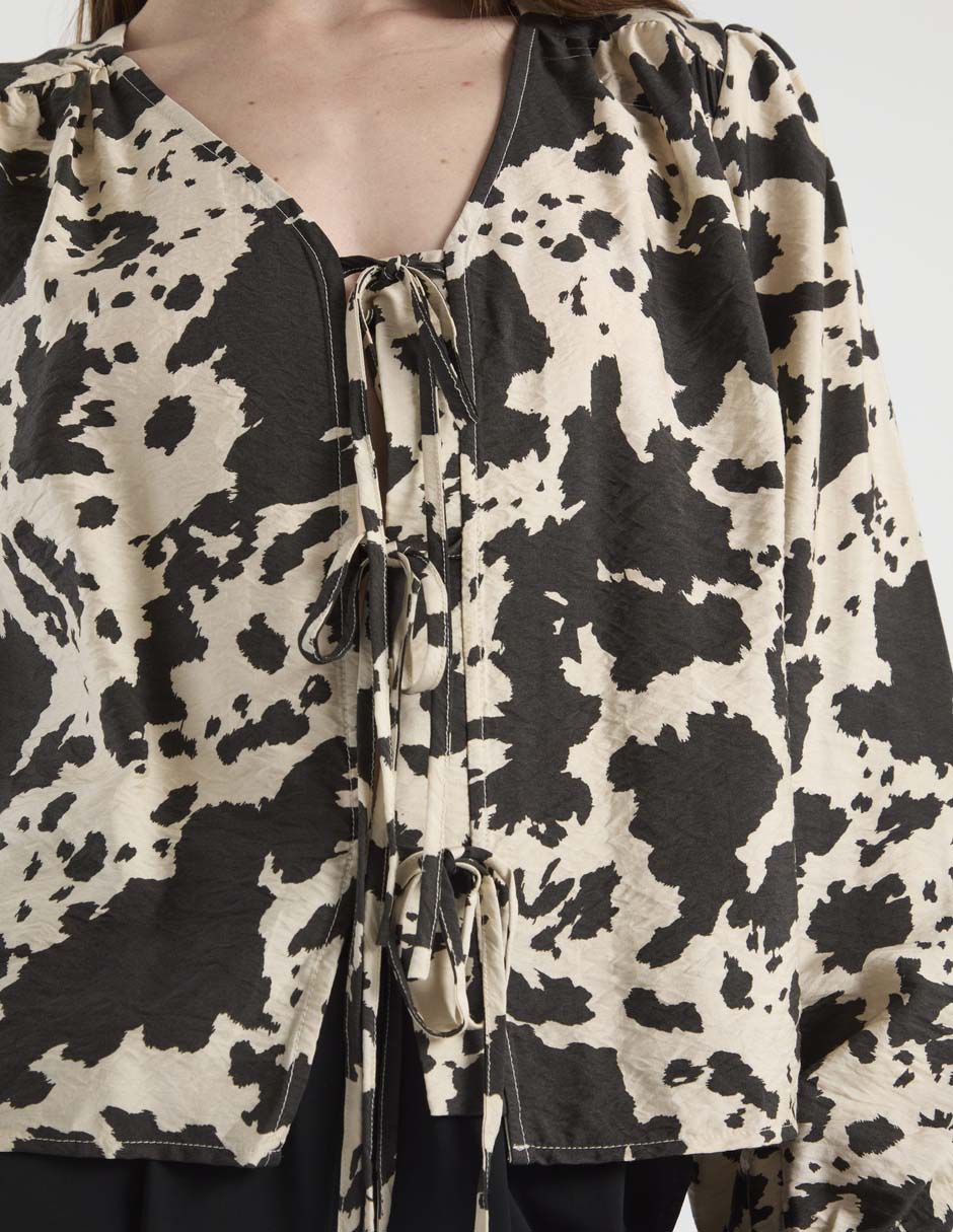 Blusa Contempo manga larga para mujer