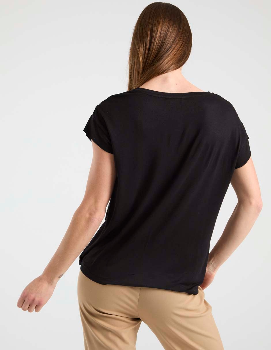 Blusa manga corta para mujer 5