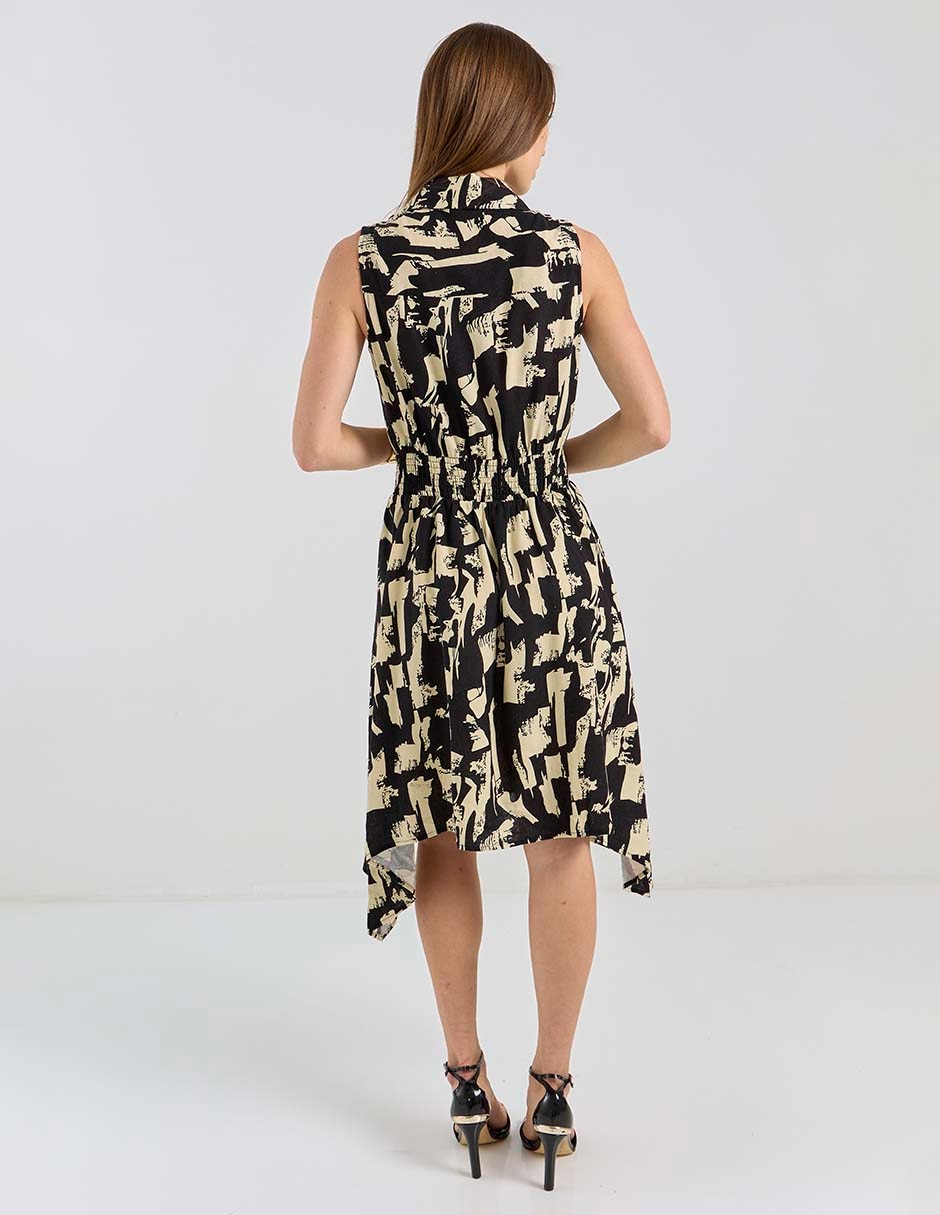 Vestido a la rodilla casual para mujer
