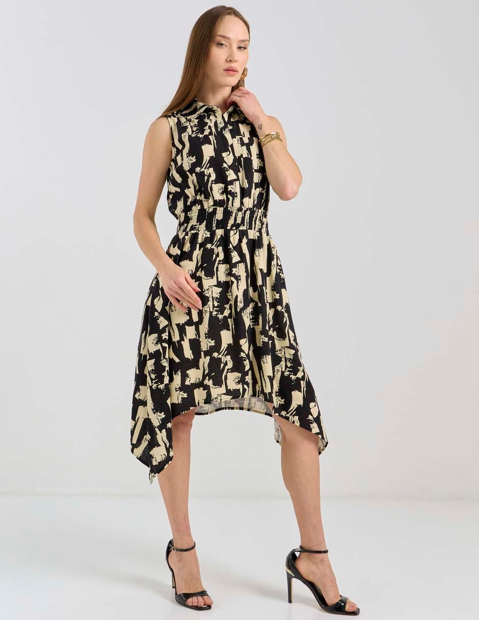 Vestido a la rodilla casual para mujer