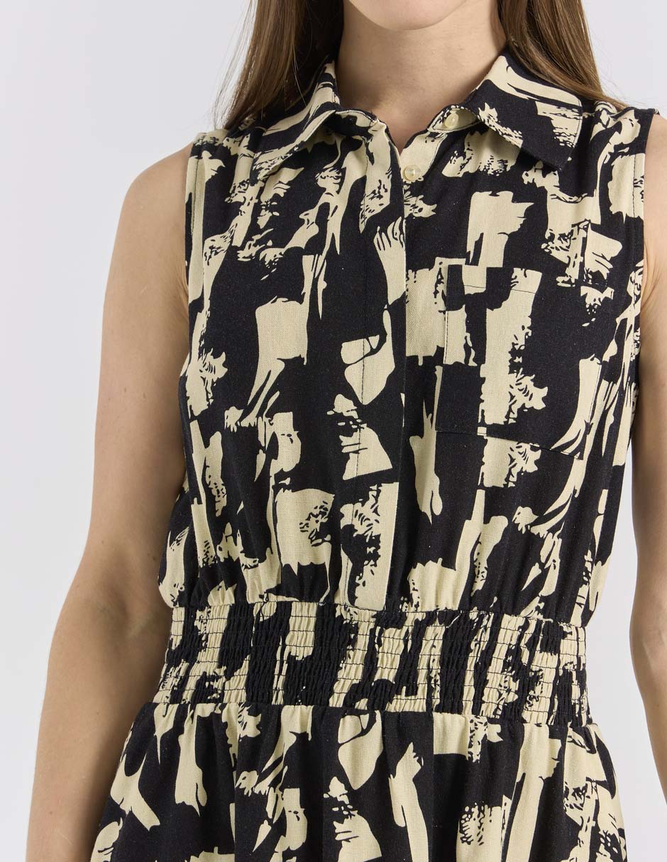 Vestido a la rodilla casual para mujer