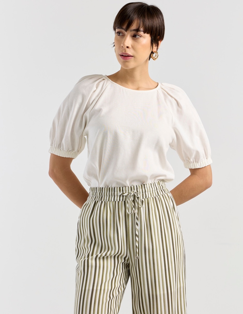 Blusa manga corta para mujer 1