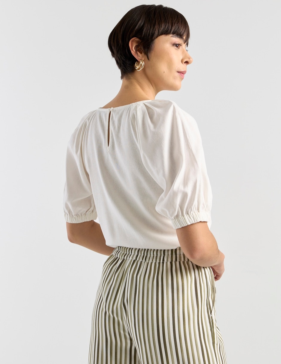Blusa manga corta para mujer 6