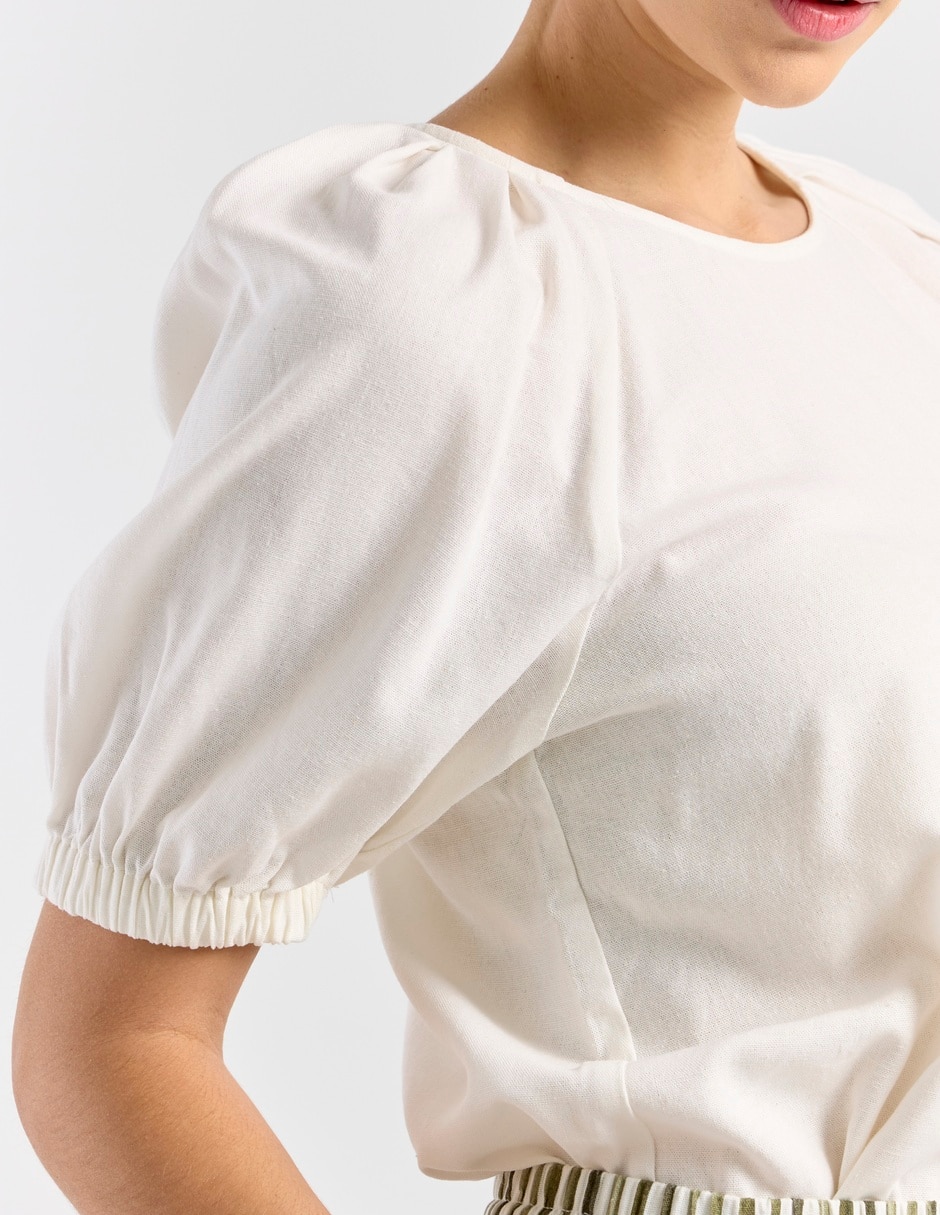 Blusa manga corta para mujer 8