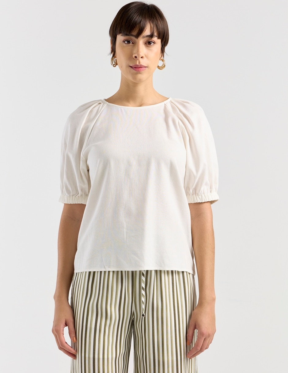 Blusa manga corta para mujer 9