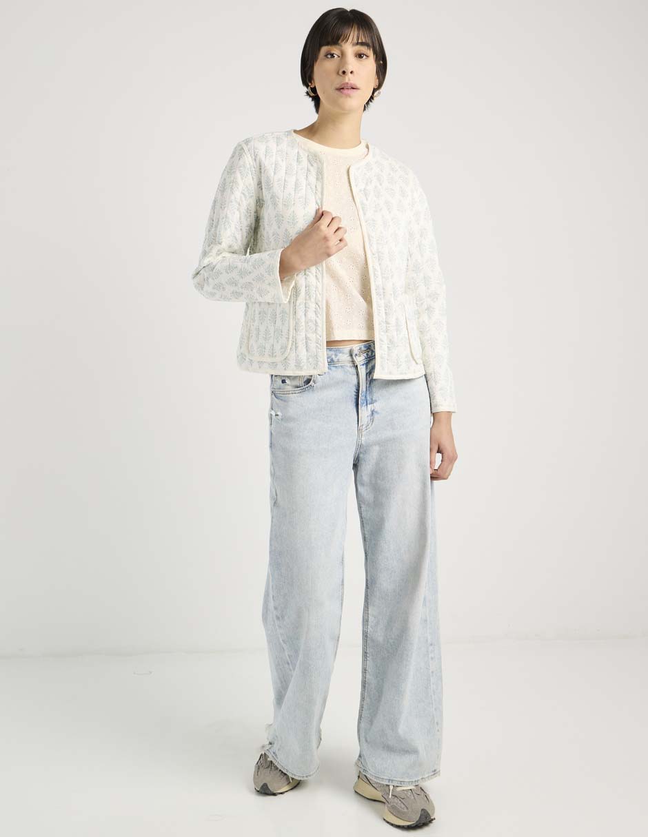 Playera manga corta Contempo cuello redondo para mujer