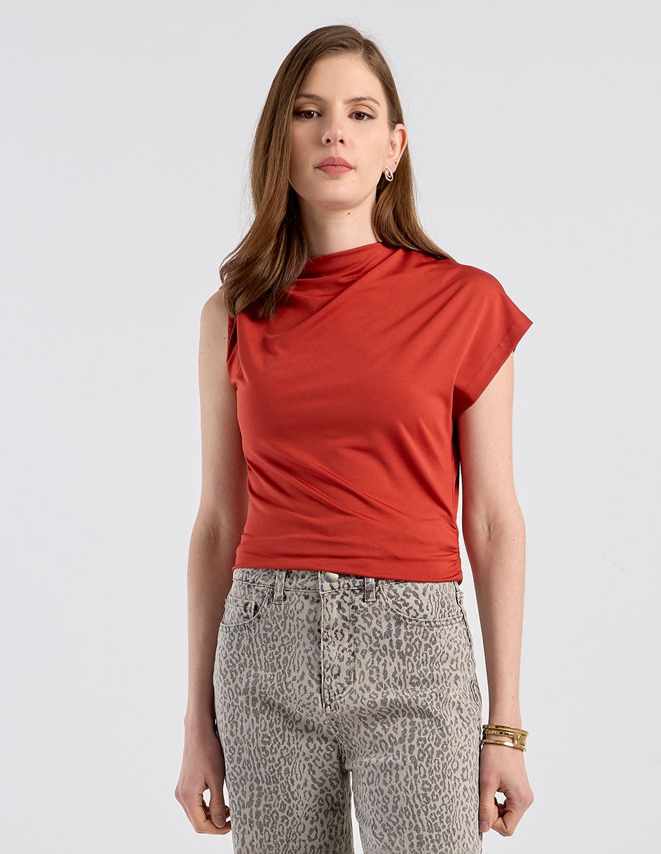 Blusa Sanctuary manga larga para mujer 6