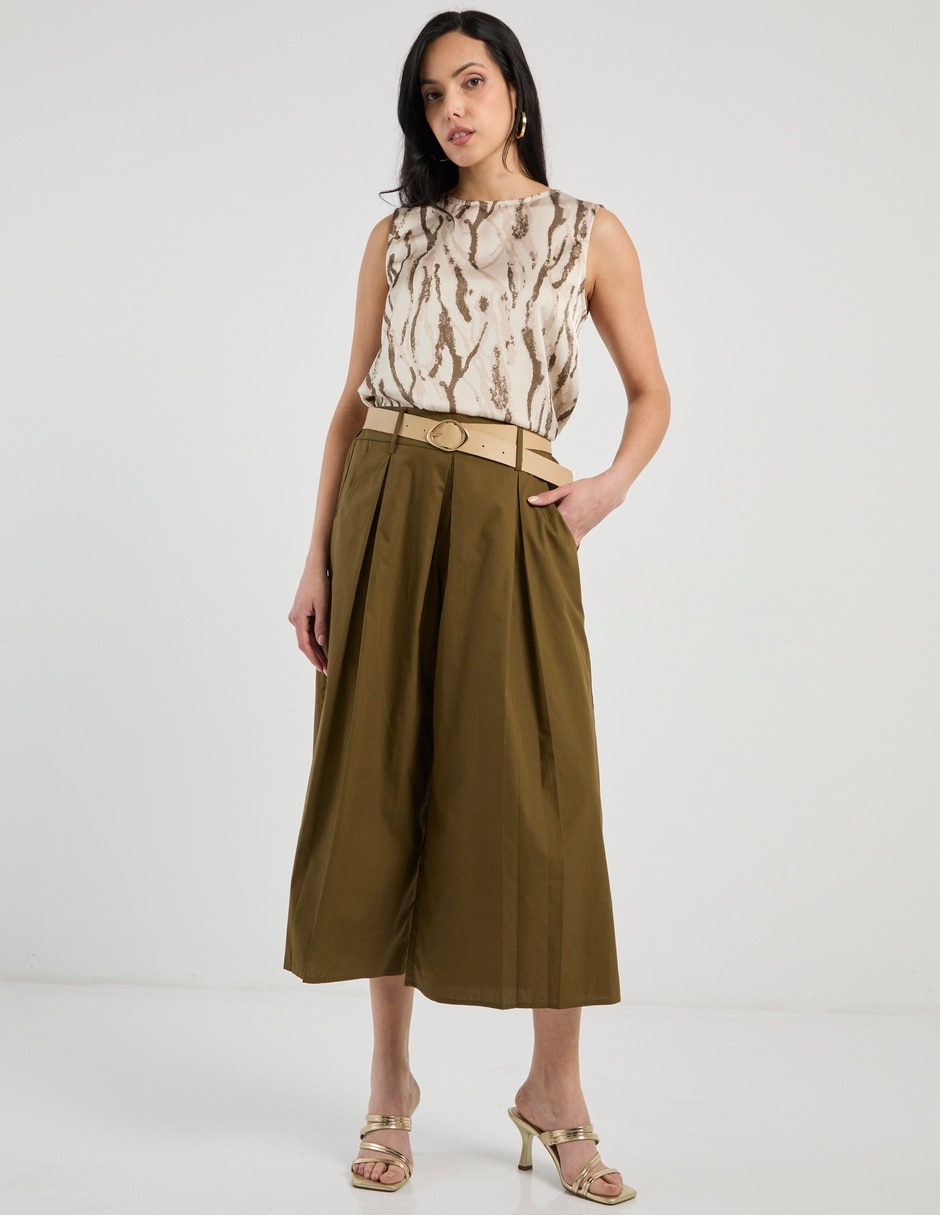 Pantalón capri relajado para mujer 5