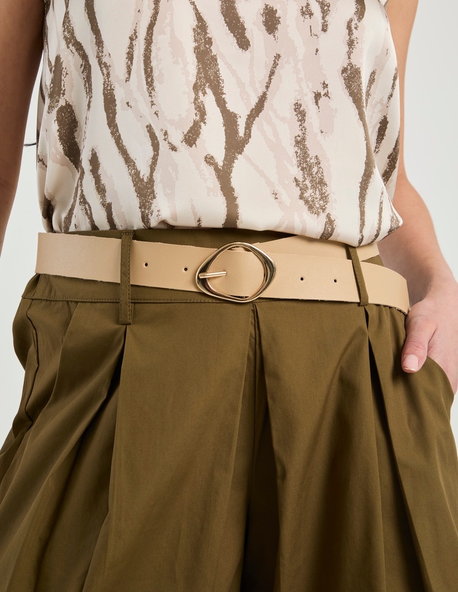 Pantalón capri relajado para mujer 3