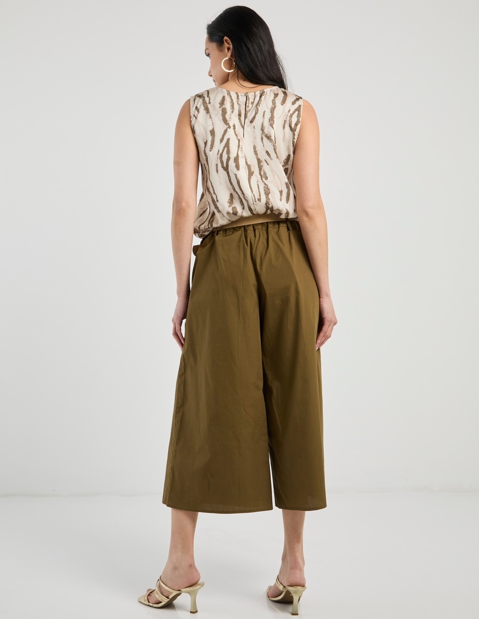 Pantalón capri relajado para mujer 6