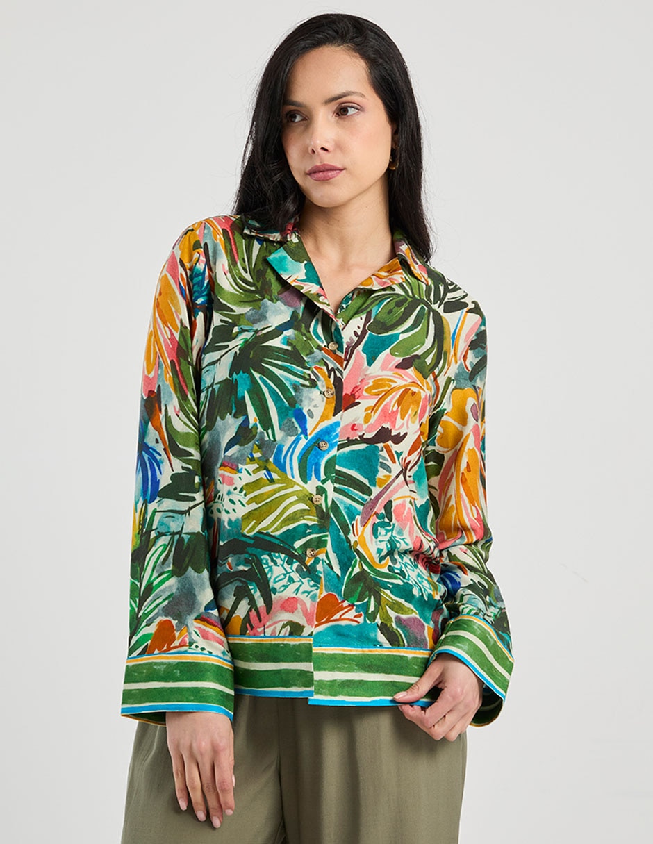 Blusa manga larga para mujer 1