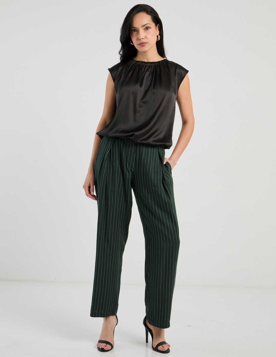 Pantalón de vestir relajado para mujer 5