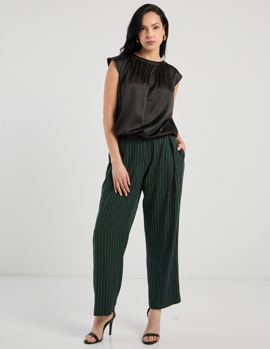 Pantalón de vestir relajado para mujer