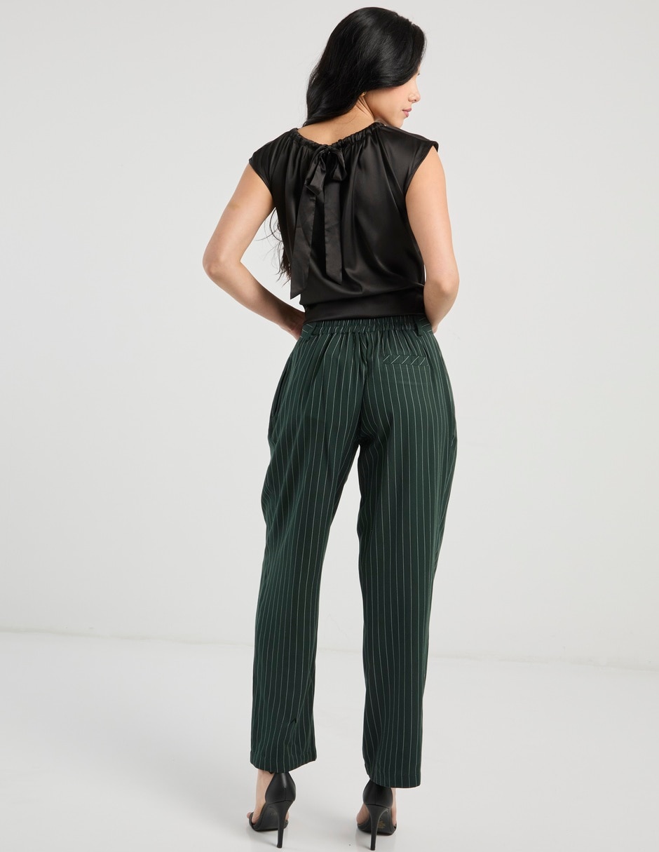 Pantalón de vestir relajado para mujer 6