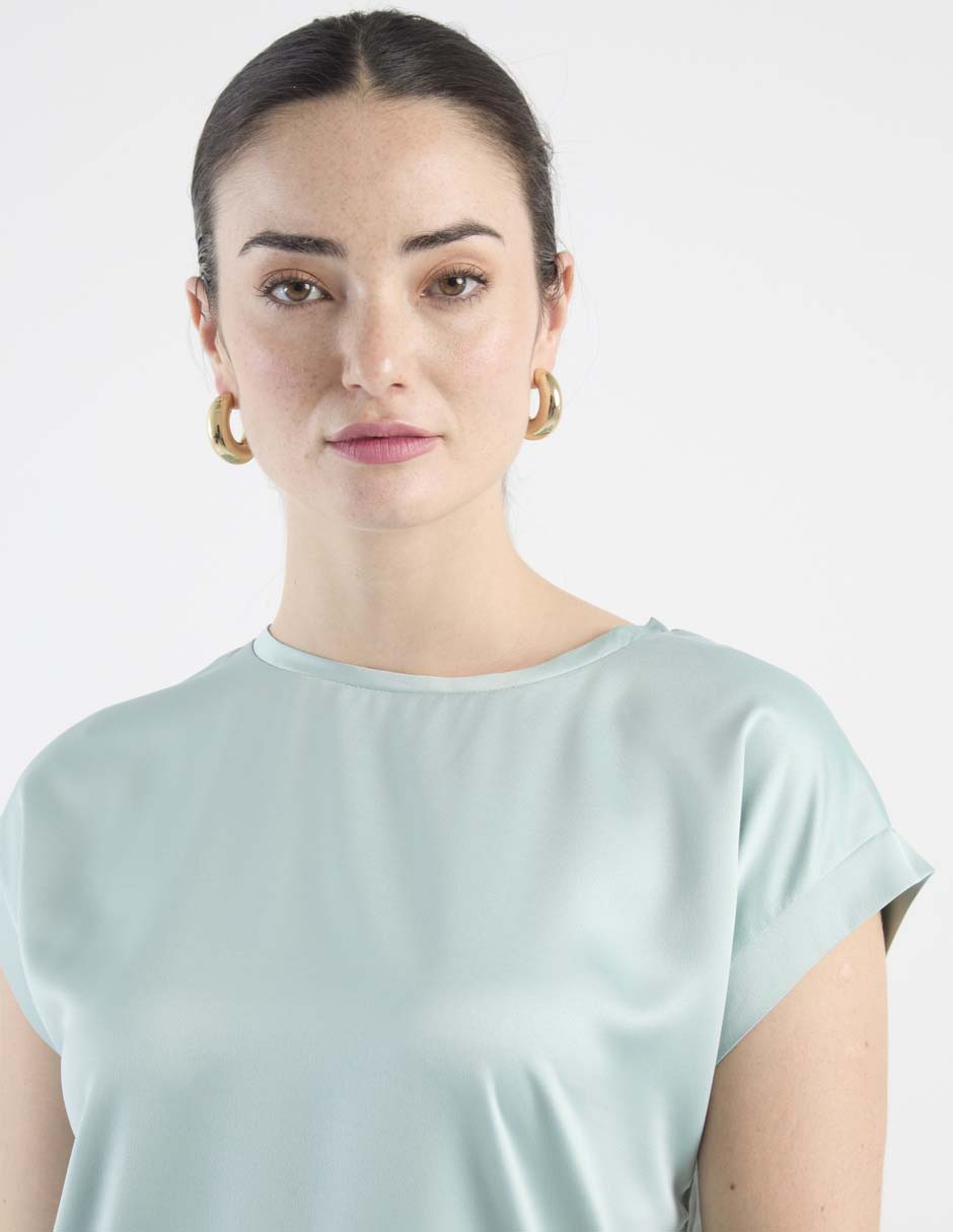 Blusa manga corta para mujer 4