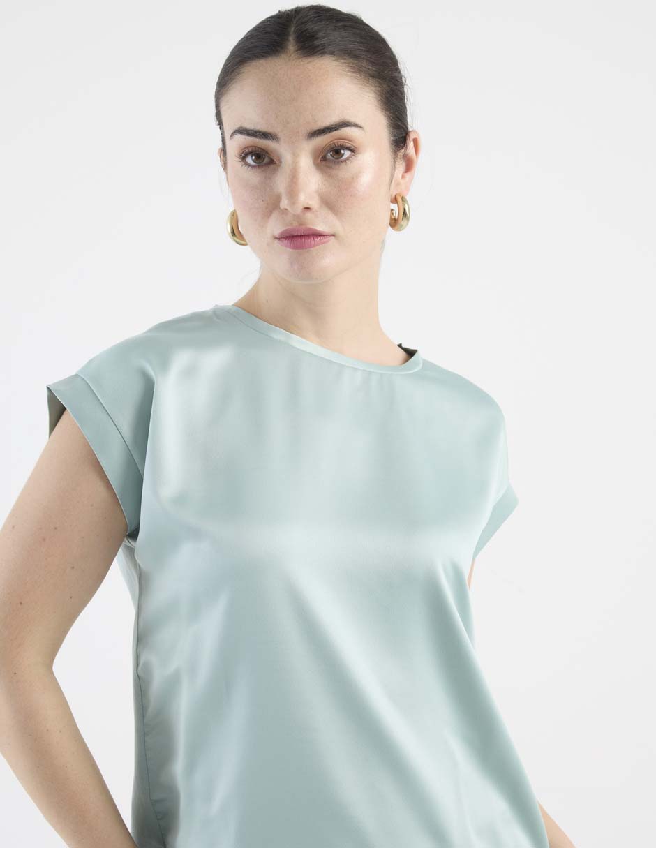 Blusa manga corta para mujer 5