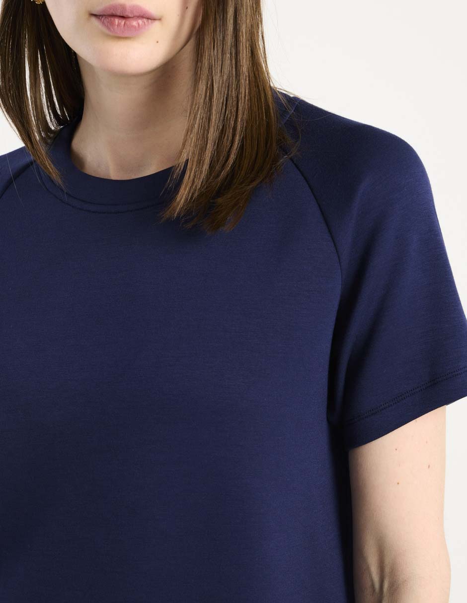 Playera manga corta cuello redondo para mujer 5