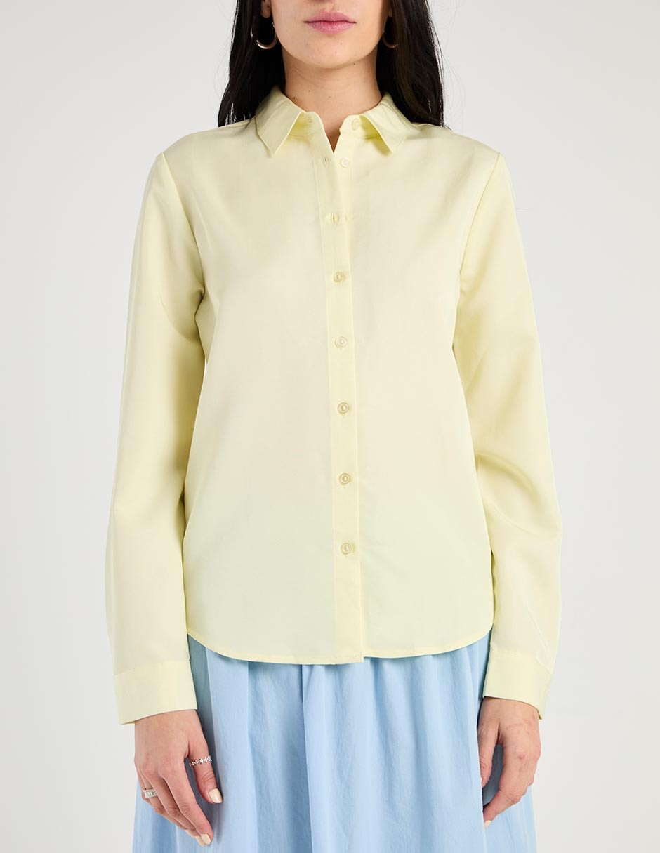 Blusa camisera manga larga para mujer 11