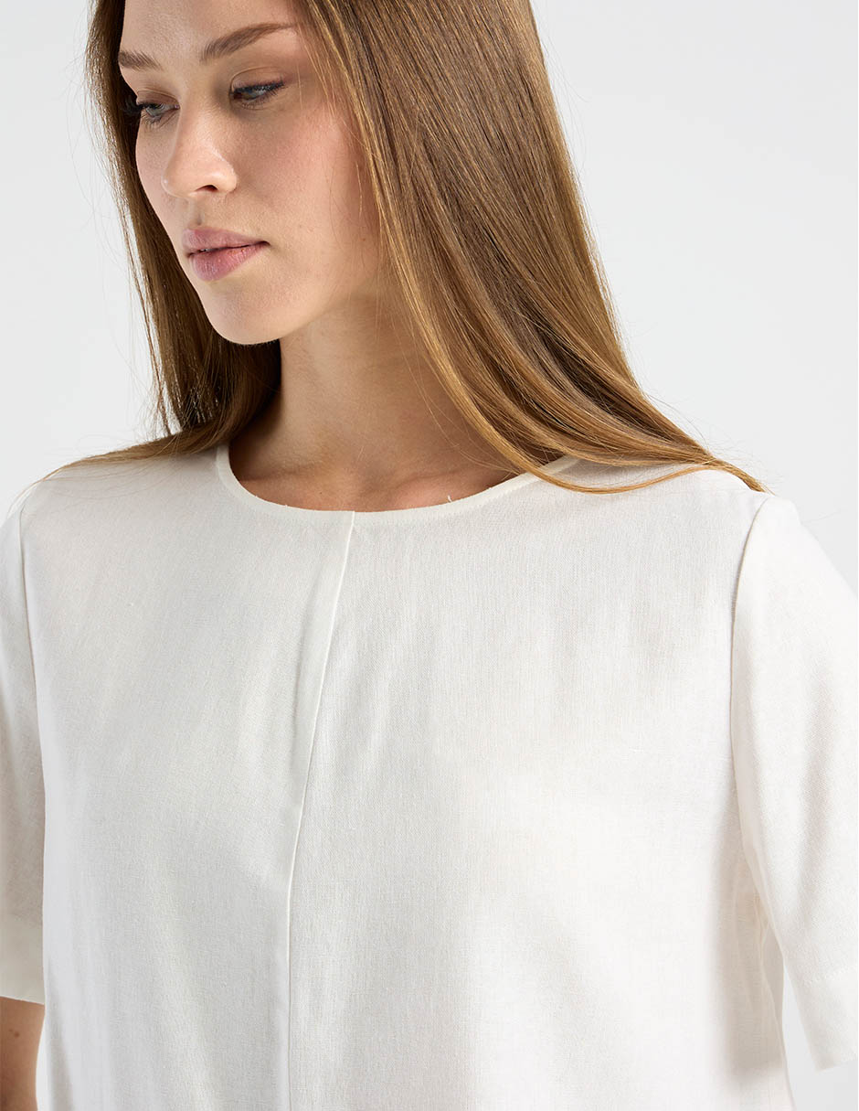 Blusa manga corta para mujer 4