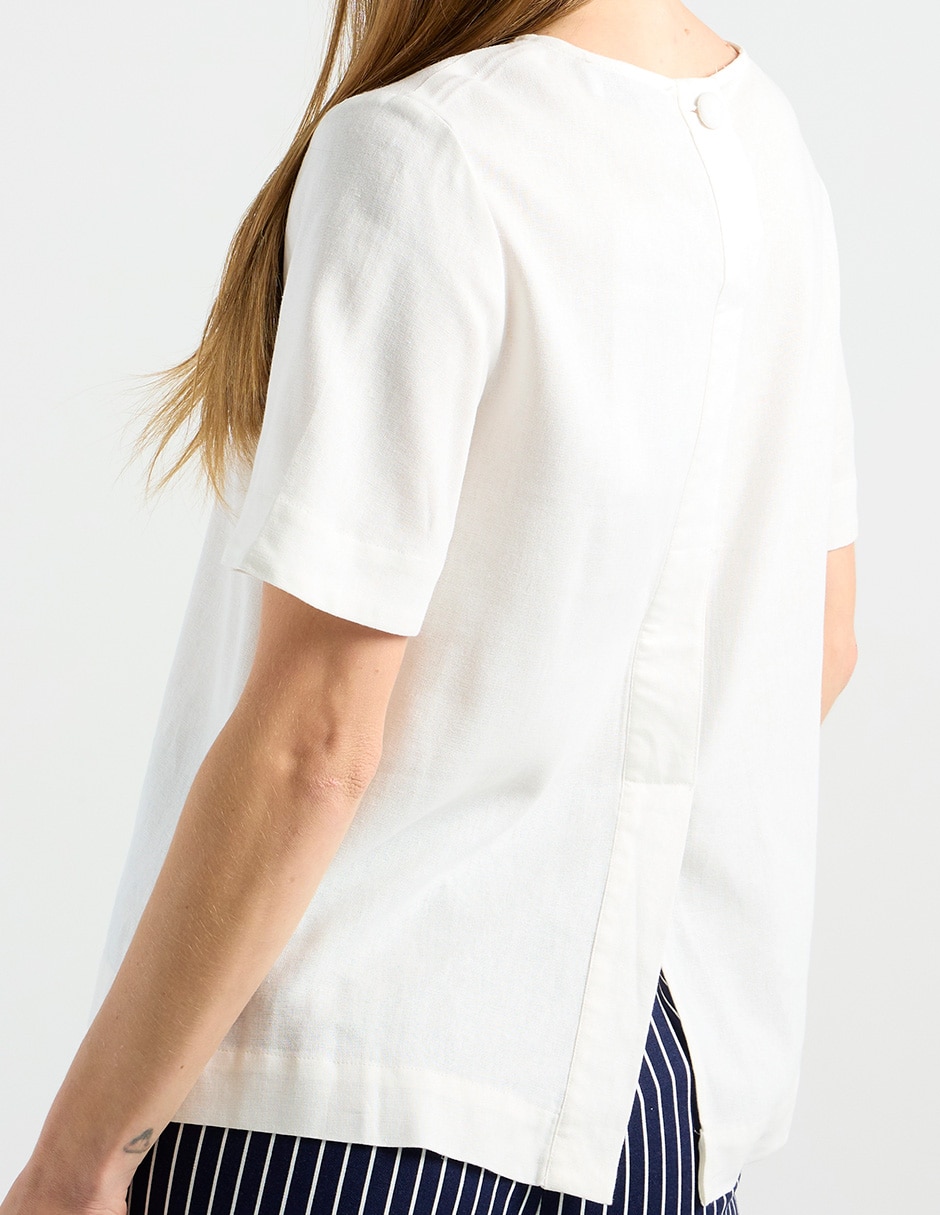 Blusa manga corta para mujer 5