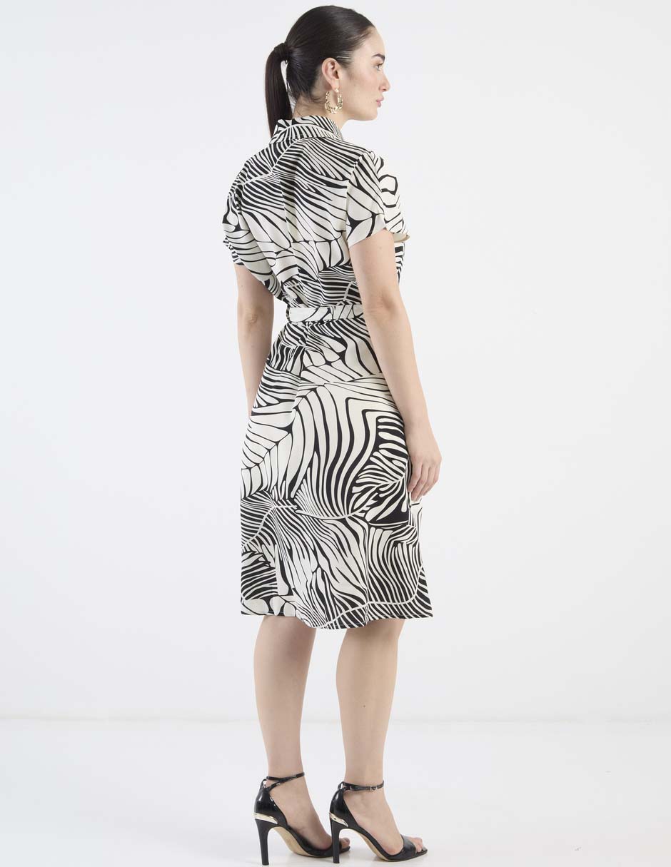 Vestido arriba rodilla casual para mujer 4