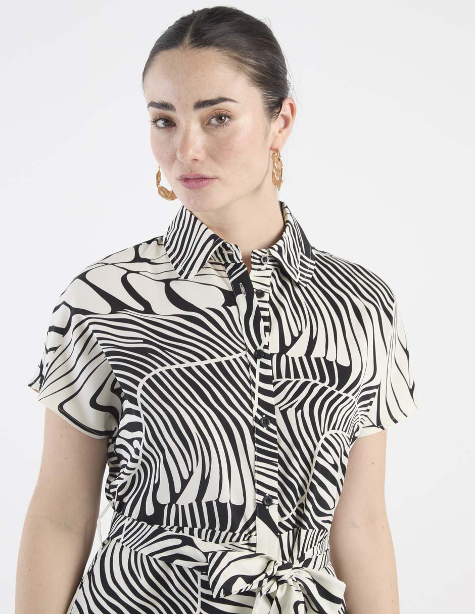 Vestido arriba rodilla casual para mujer 2