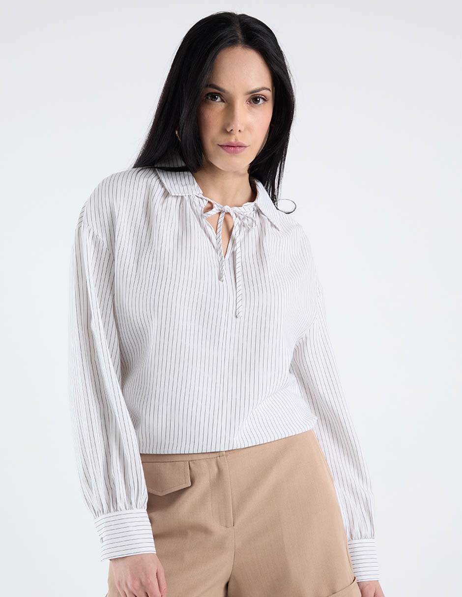 Blusa Contempo manga larga para mujer 1
