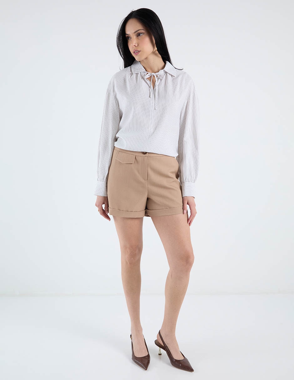 Blusa Contempo manga larga para mujer 8