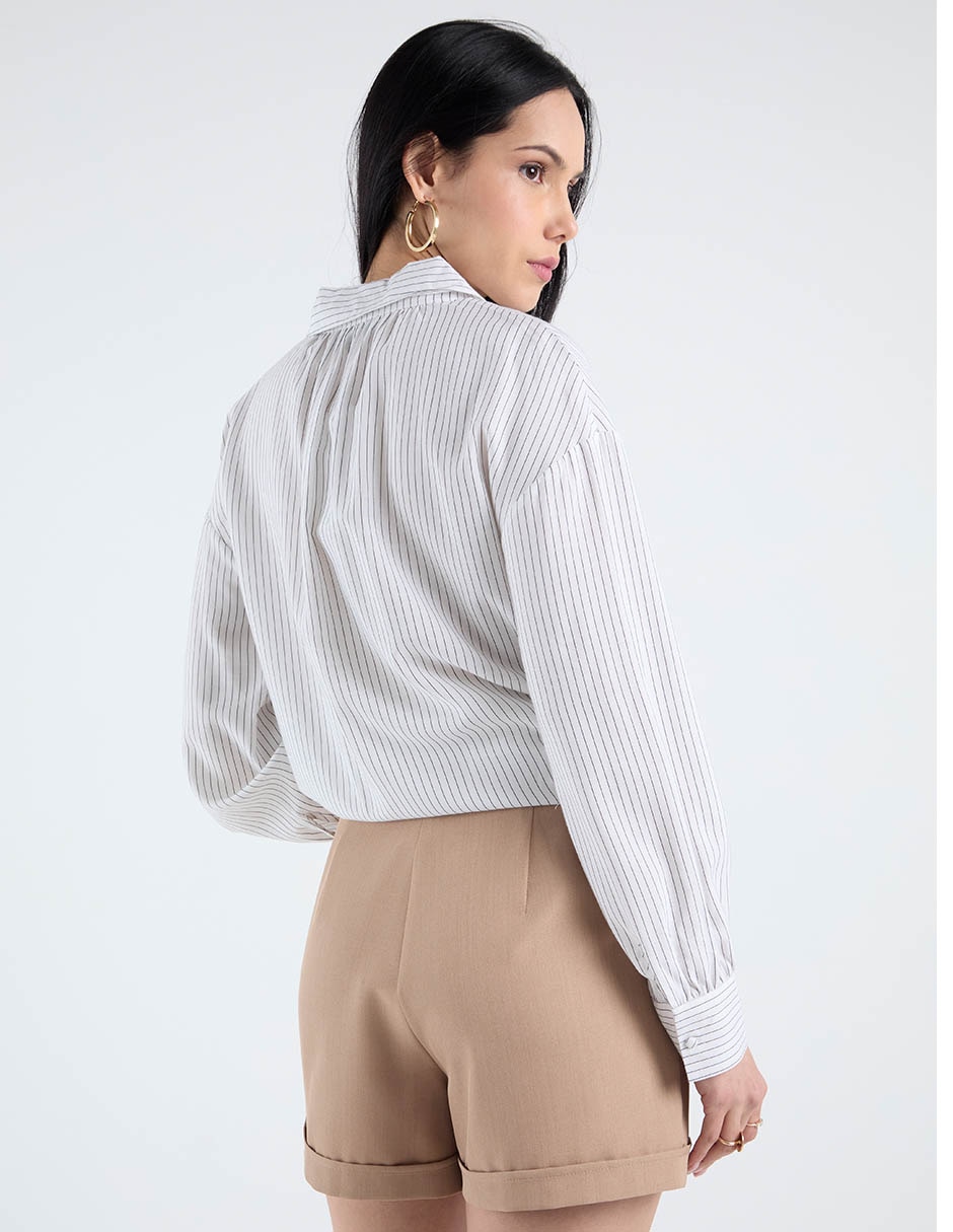 Blusa Contempo manga larga para mujer 11