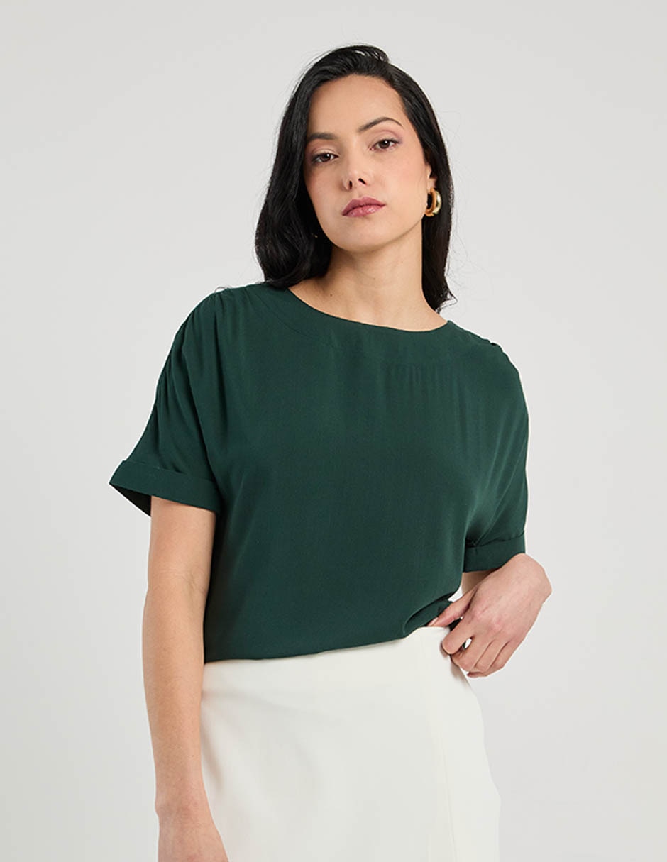 Blusa manga corta para mujer 1