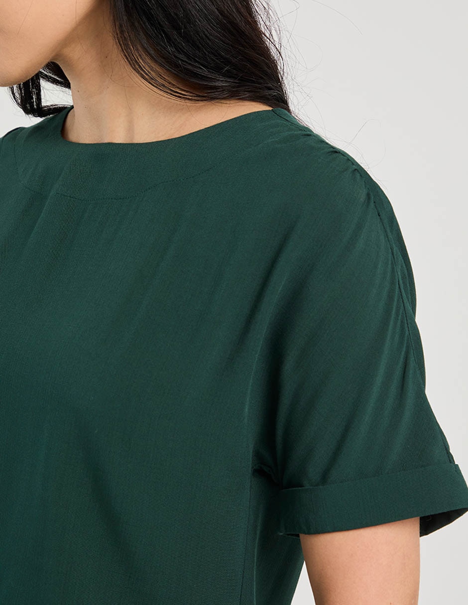 Blusa manga corta para mujer 11