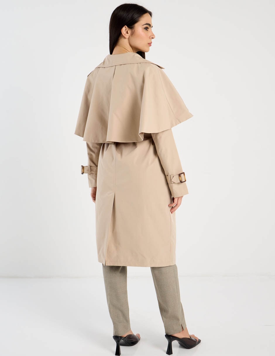 Gabardina con bolsillos para mujer 2