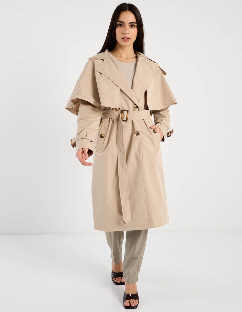 Gabardina con bolsillos para mujer 3