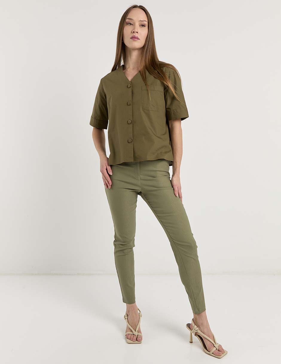 Blusa Contempo manga corta para mujer
