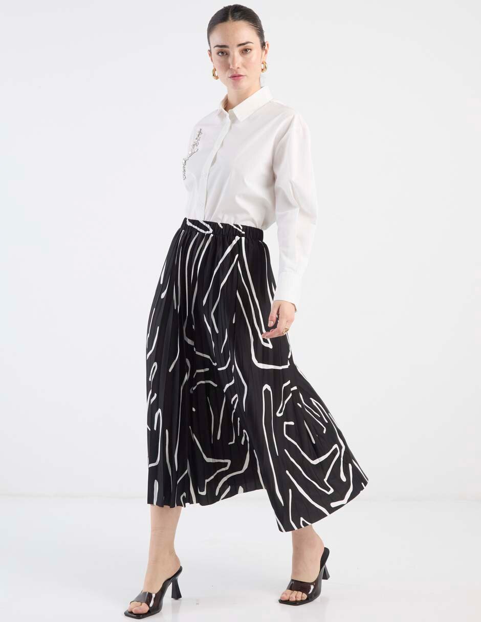Falda crop a la cintura 3